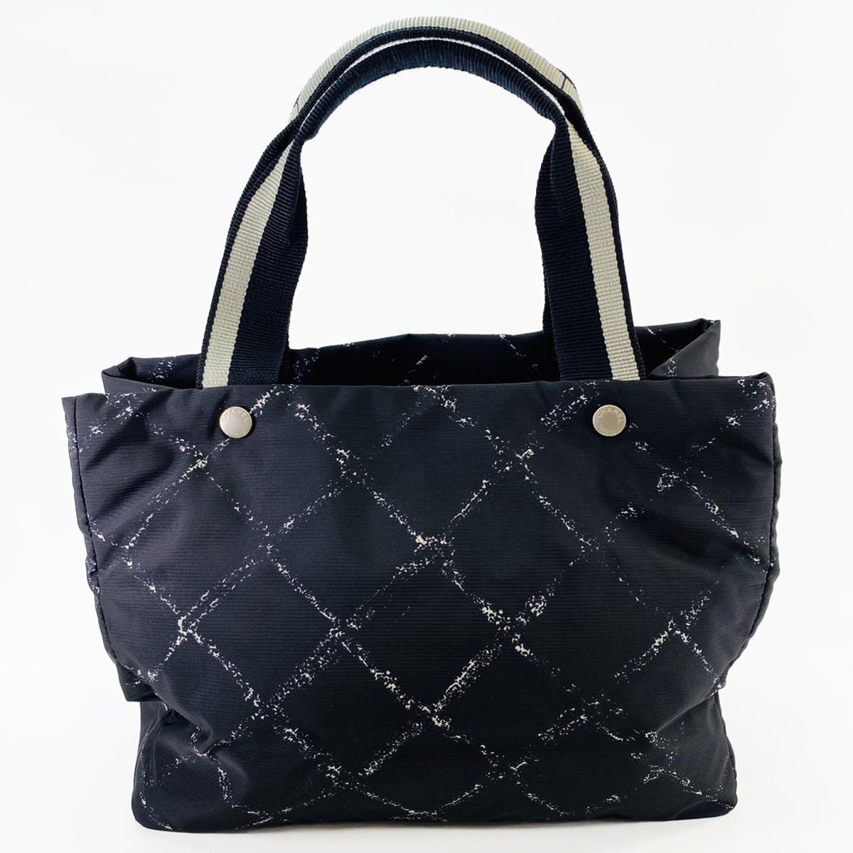 CHANEL シャネル A11833 トラベルライントートMM ハンドバッグ ブラック トートバッグ ナイロン 管理番号：9667