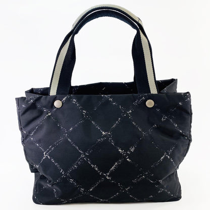 CHANEL シャネル A11833 トラベルライントートMM ハンドバッグ ブラック トートバッグ ナイロン 管理番号：9667