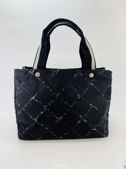 CHANEL シャネル A11833 トラベルライントートMM ハンドバッグ ブラック トートバッグ ナイロン 管理番号：9667