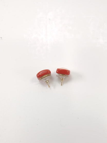 CHANEL Chanel earrings with Coco mark in pink and red. Reference number: 9674