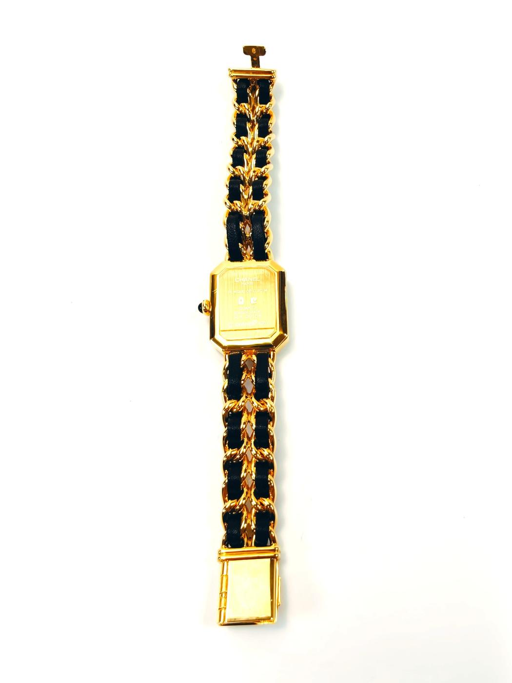 香奈儿 Premiere 系列腕表，S 码，H0001，黄金材质，黑色表盘，石英机芯，参考编号：9758