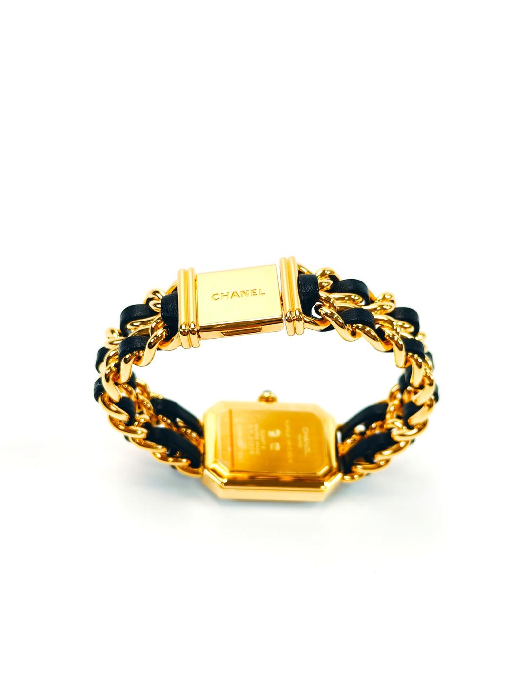 香奈儿 Premiere 系列腕表，S 码，H0001，黄金材质，黑色表盘，石英机芯，参考编号：9758