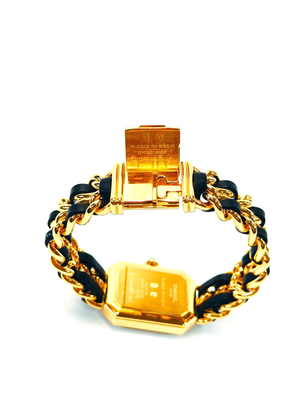 香奈儿 Premiere 系列腕表，S 码，H0001，黄金材质，黑色表盘，石英机芯，参考编号：9758