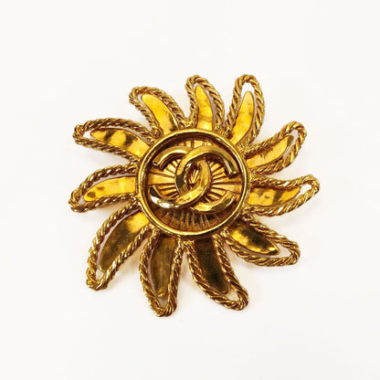香奈儿 Coco Mark 太阳图案胸针 94A 金 参考编号：9805