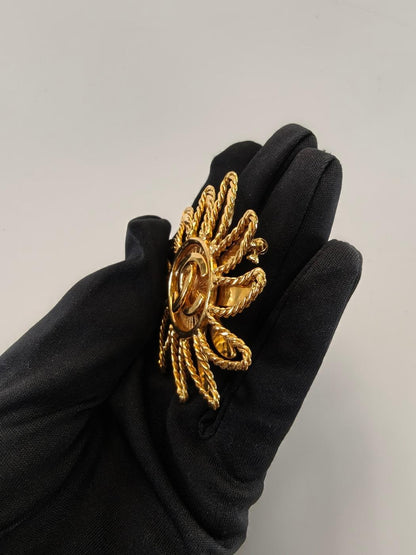 香奈儿 Coco Mark 太阳图案胸针 94A 金 参考编号：9805