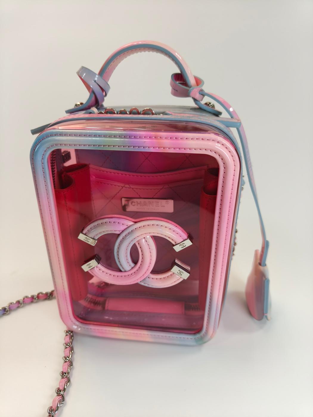 CHANEL シャネル CCフィリグリー 2Way ショルダーバッグ ハンドバッグ クリア ピンク 管理番号：9836