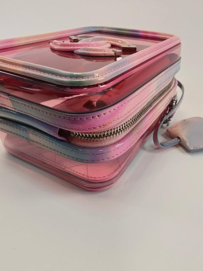 CHANEL シャネル CCフィリグリー 2Way ショルダーバッグ ハンドバッグ クリア ピンク 管理番号：9836