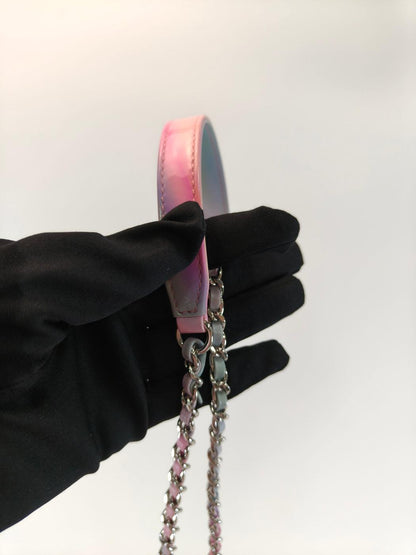 CHANEL シャネル CCフィリグリー 2Way ショルダーバッグ ハンドバッグ クリア ピンク 管理番号：9836