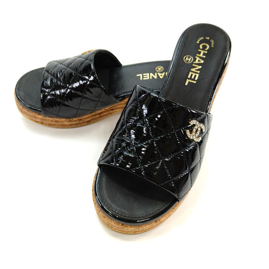 CHANEL シャネル ミュール サンダル ブラック 管理番号：9928