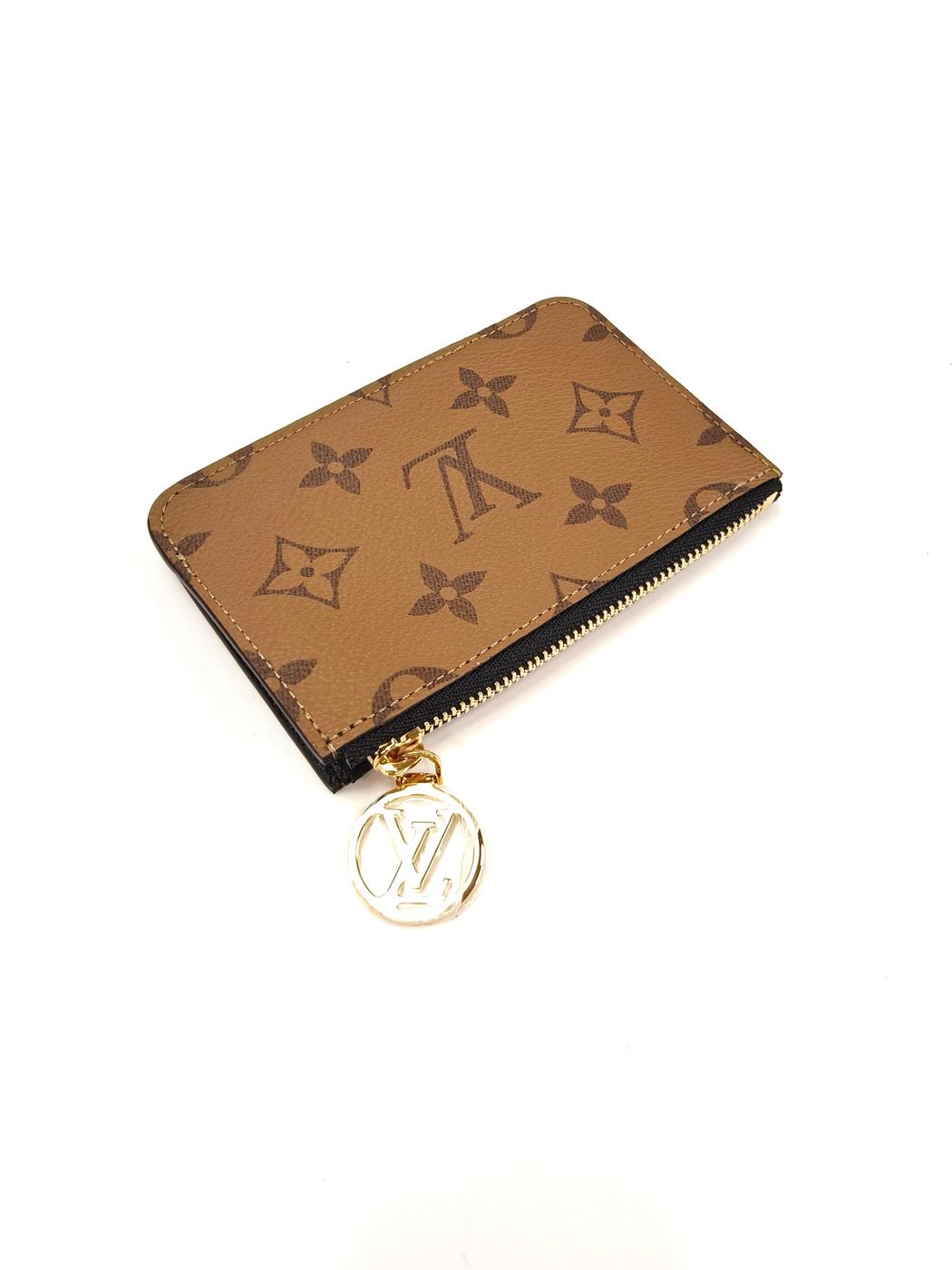 路易威登零钱包、卡包、迷你钱包，Porte Carte Romy M81912，Monogram Reverse，棕色，参考编号：10163