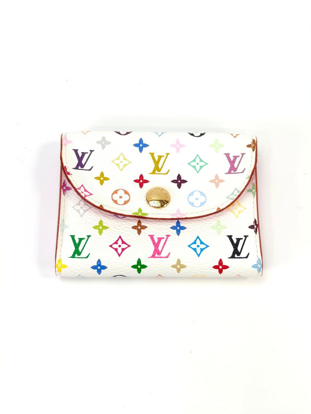 LOUIS VUITTON ルイ ヴィトン モノグラム マルチカラー アンヴェロップ カルト ドゥ ヴィジット カードケース 財布 名刺入れ ブロン 管理番号：10451