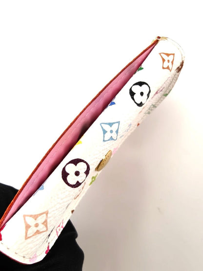 LOUIS VUITTON ルイ ヴィトン モノグラム マルチカラー アンヴェロップ カルト ドゥ ヴィジット カードケース 財布 名刺入れ ブロン 管理番号：10451