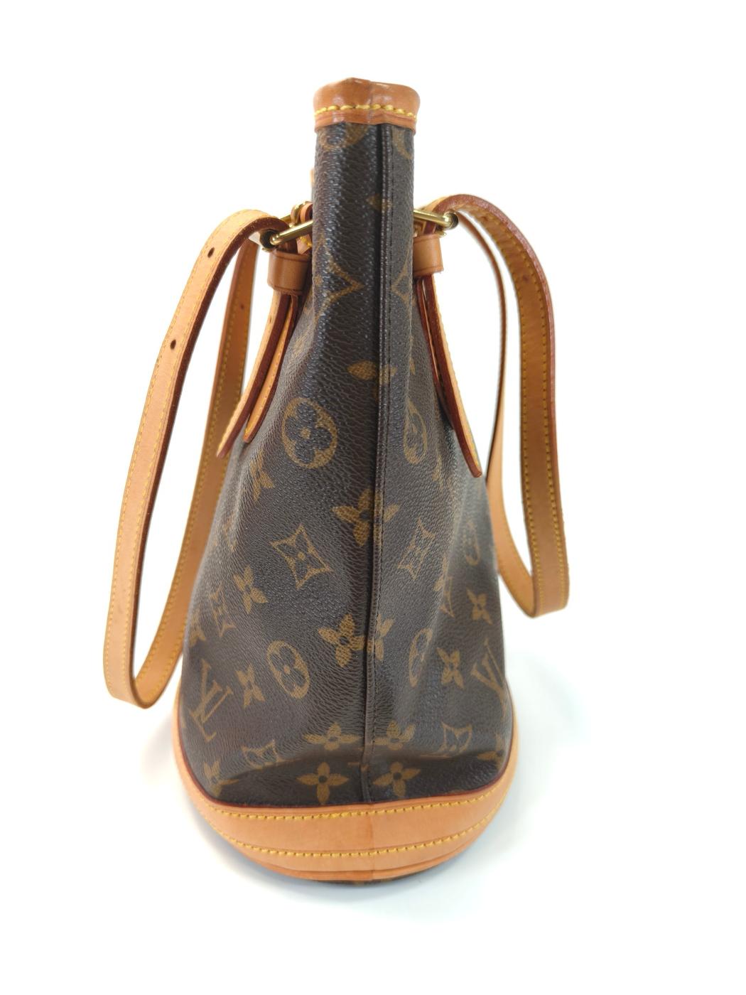 LOUIS VUITTON ルイヴィトン バケットPM モノグラム トートバッグ ブラウン 管理番号：10529