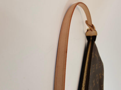 LOUIS VUITTON Monogram Pochette Accessoires Accessory Pouch Handbag Brown Control number: 10542