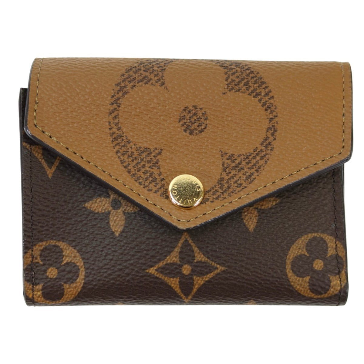 LOUIS VUITTON Portefeuille Zoe Trifold Wallet Monogram Brown Model Number: 10575