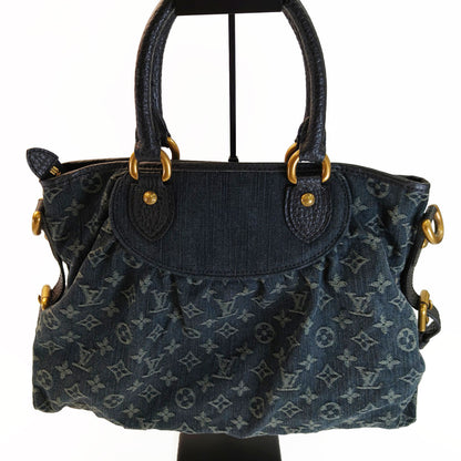 LOUIS VUITTON Neo Cavy MM 2-Way Tote Bag Shoulder Bag Monogram Denim Noir Model Number: 10779