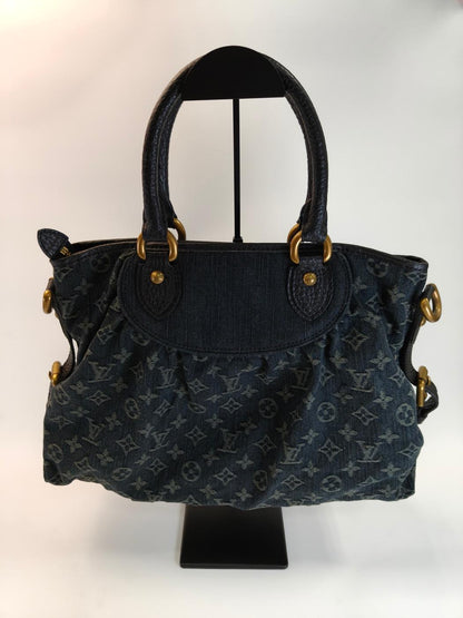 LOUIS VUITTON Neo Cavy MM 2-Way Tote Bag Shoulder Bag Monogram Denim Noir Model Number: 10779
