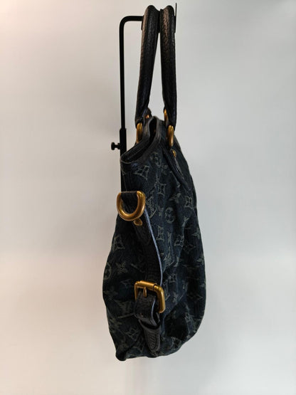 LOUIS VUITTON Neo Cavy MM 2-Way Tote Bag Shoulder Bag Monogram Denim Noir Model Number: 10779