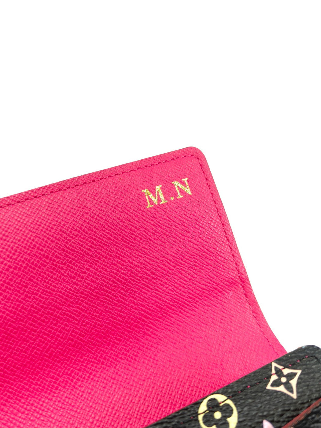LOUIS VUITTON 路易威登 Monogram Multicolore Porte Tresor International 钱夹 黑色×粉色 商品编号：10847