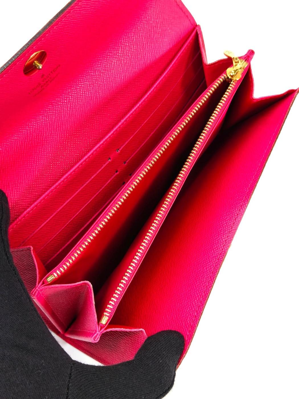 LOUIS VUITTON ルイヴィトン モノグラム マルチカラー ポルトフォイユサラ 長財布 ブラック×ピンク 管理番号：10847