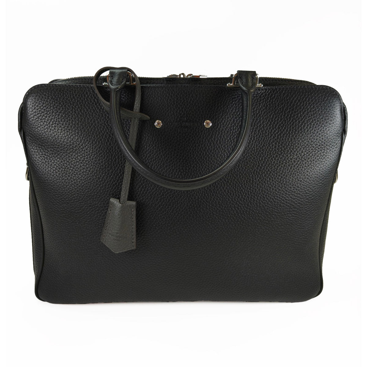 Louis Vuitton Armande Briefcase MM 2-Way Business Bag Shoulder Bag Black Serial Number: 10856