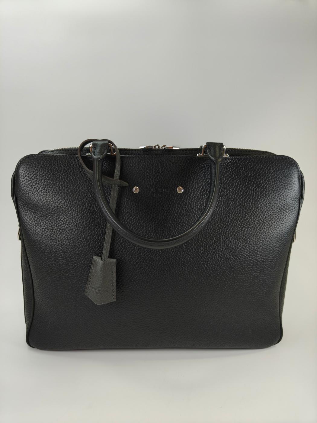 Louis Vuitton Armande Briefcase MM 2-Way Business Bag Shoulder Bag Black Serial Number: 10856