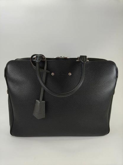 Louis Vuitton Armande Briefcase MM 2-Way Business Bag Shoulder Bag Black Serial Number: 10856