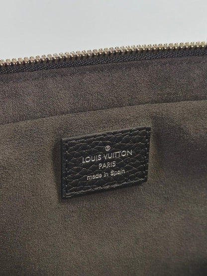 Louis Vuitton Armande Briefcase MM 2-Way Business Bag Shoulder Bag Black Serial Number: 10856