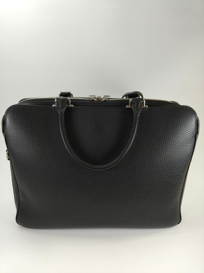 Louis Vuitton Armande Briefcase MM 2-Way Business Bag Shoulder Bag Black Serial Number: 10856