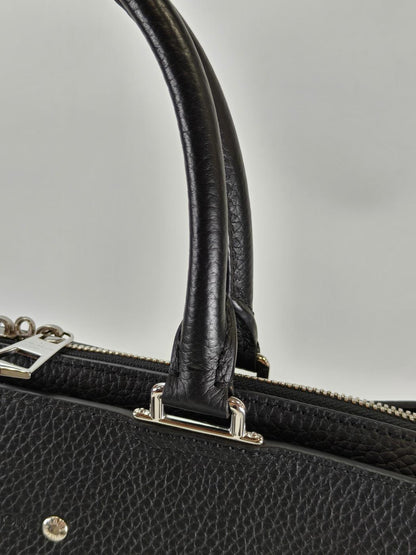 Louis Vuitton Armande Briefcase MM 2-Way Business Bag Shoulder Bag Black Serial Number: 10856
