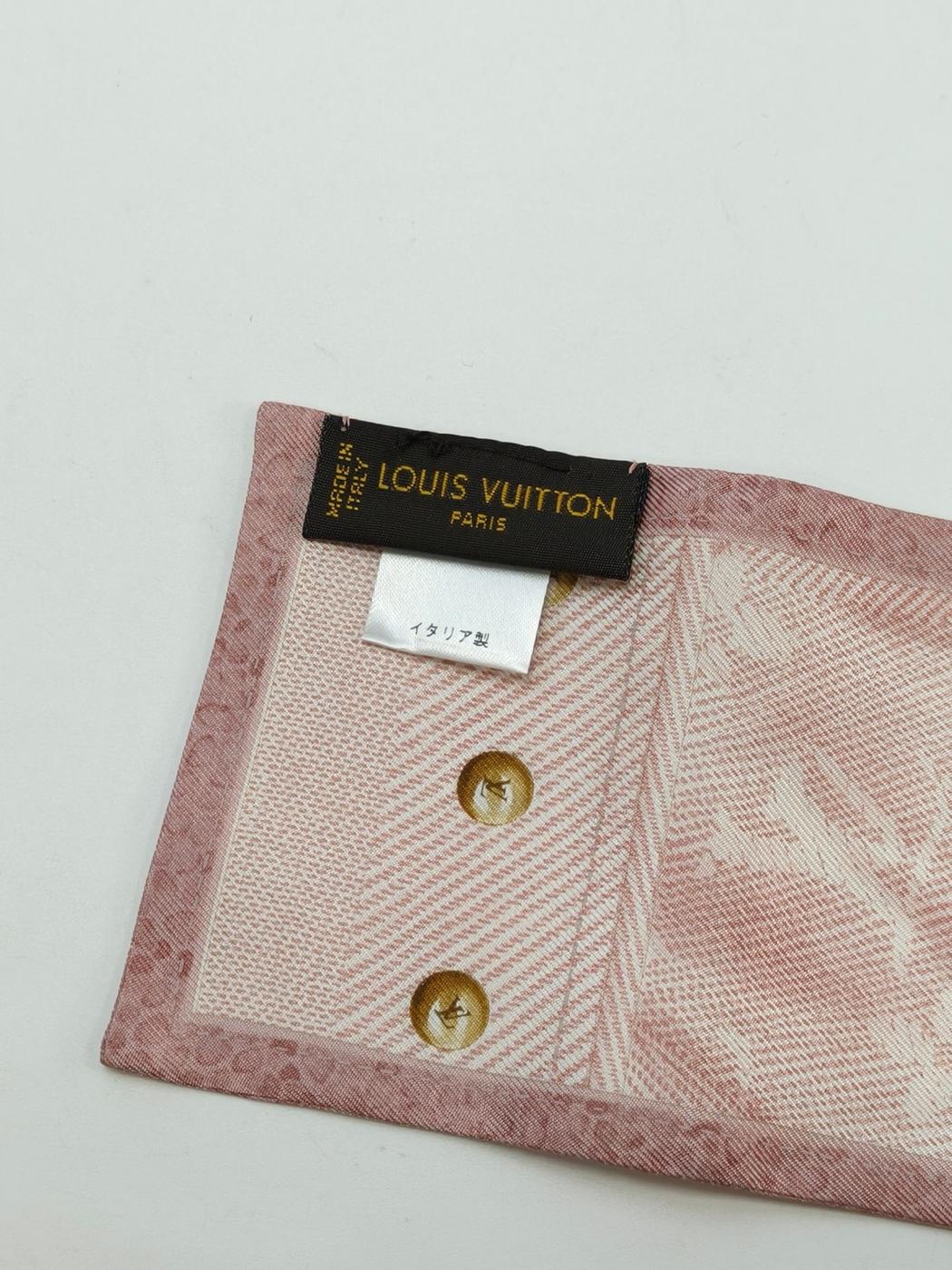 LOUIS VUITTON Bando New Denim Silk Scarf Pink Product number: 10940