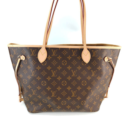 LOUIS VUITTON Monogram Neverfull MM Tote Bag Beige Model Number: 10944