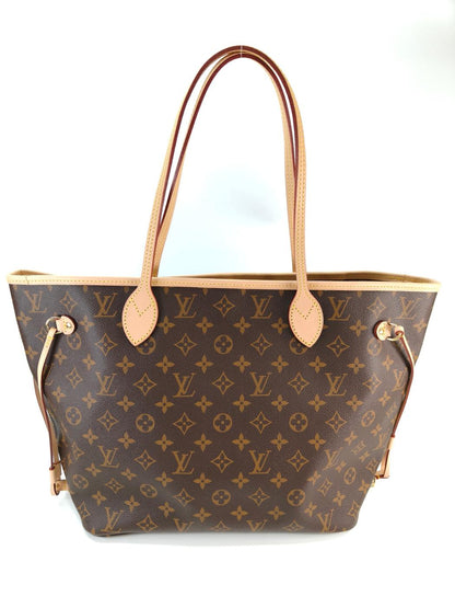 LOUIS VUITTON Monogram Neverfull MM Tote Bag Beige Model Number: 10944