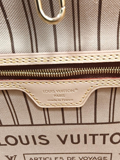 LOUIS VUITTON Monogram Neverfull MM Tote Bag Beige Model Number: 10944