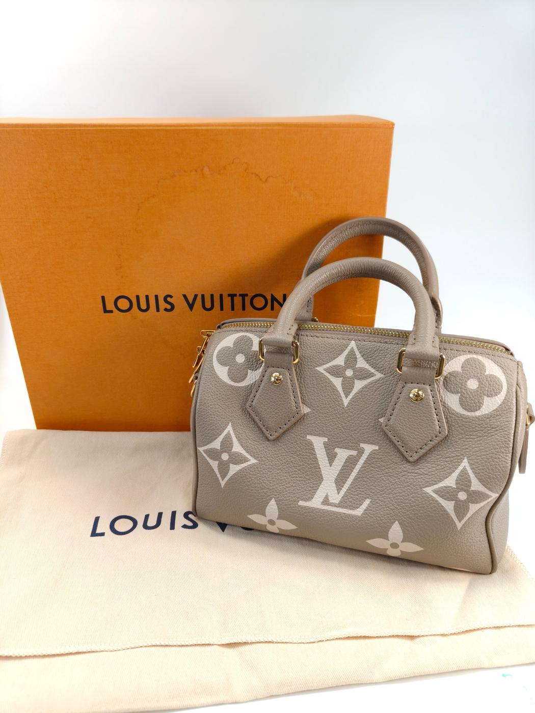 Louis Vuitton 路易威登 Monogram Speedy Bandoulière 20 两用单肩包 手提包 米色 管理编号：10951