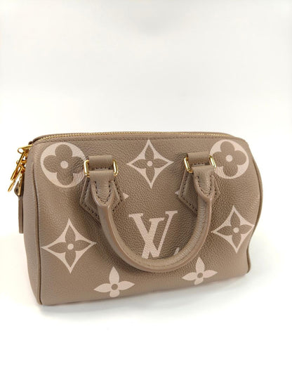 Louis Vuitton 路易威登 Monogram Speedy Bandoulière 20 两用单肩包 手提包 米色 管理编号：10951