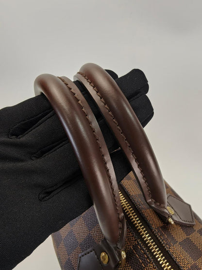 Louis Vuitton 路易威登 Damier Speedy 25 手提包 波士顿包 棕色 管理编号：10952