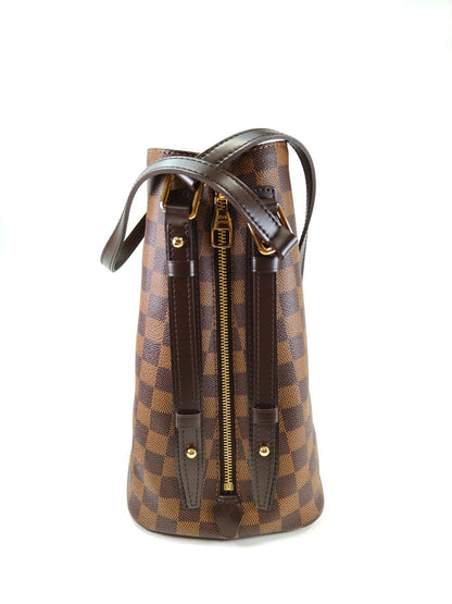 LOUIS VUITTON Damier Caba Rivington Tote Bag Brown Model Number: 10958