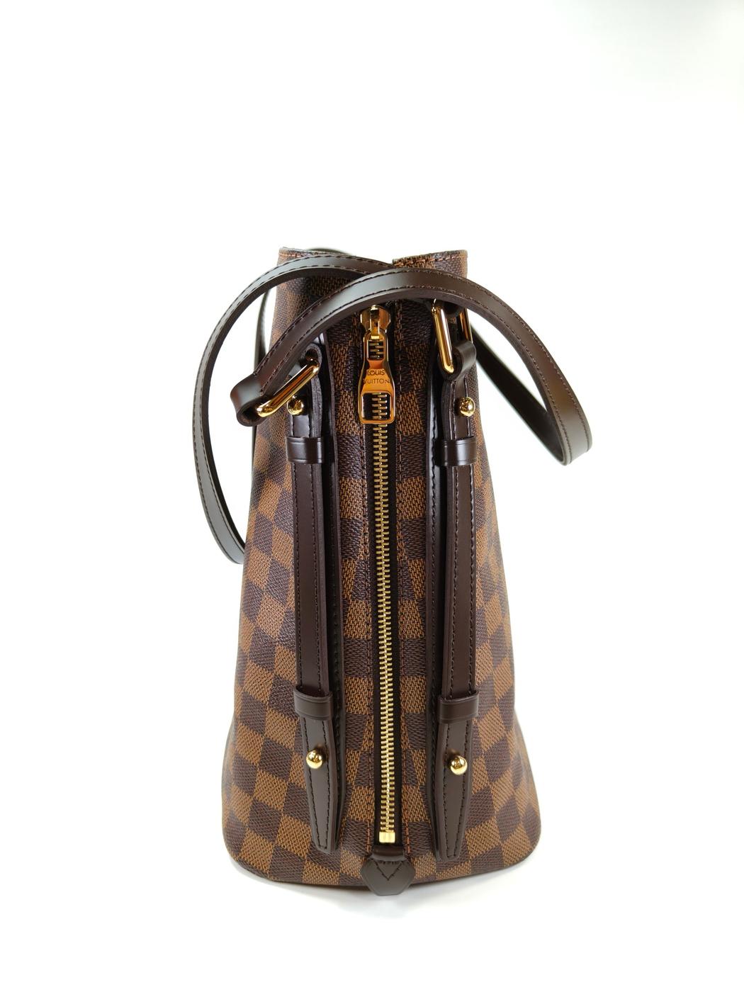 LOUIS VUITTON Damier Caba Rivington Tote Bag Brown Model Number: 10958