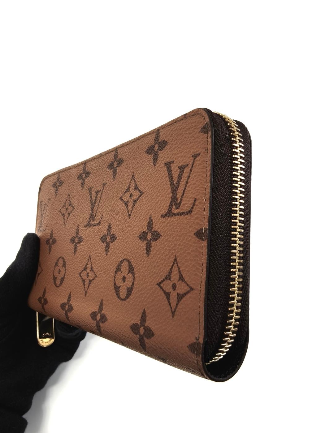 Louis Vuitton Monogram Reverse Zippy Wallet Long Wallet Brown Model number: 10991