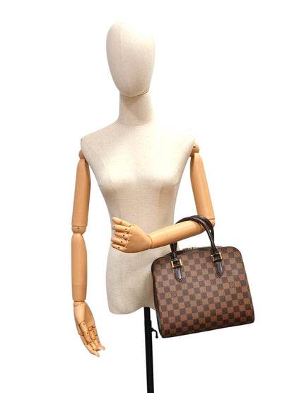 Louis Vuitton ルイヴィトン ダミエ トリアナ ハンドバッグ ブラウン 管理番号：11257