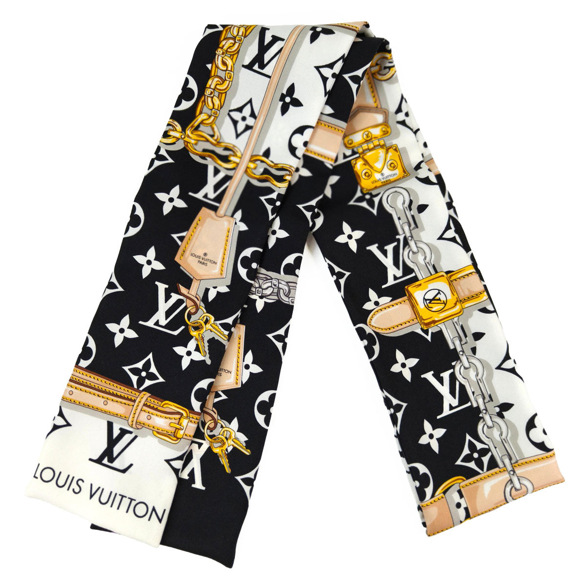 Louis Vuitton ルイヴィトン バンドー・モノグラム コンフィデンシャル シルク スカーフ 管理番号：11266