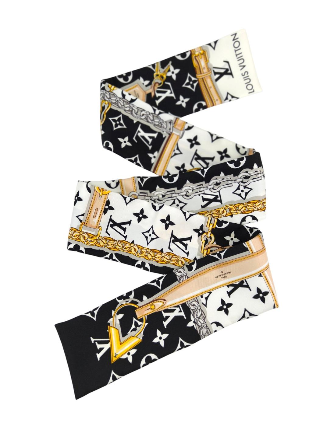 Louis Vuitton ルイヴィトン バンドー・モノグラム コンフィデンシャル シルク スカーフ 管理番号：11266