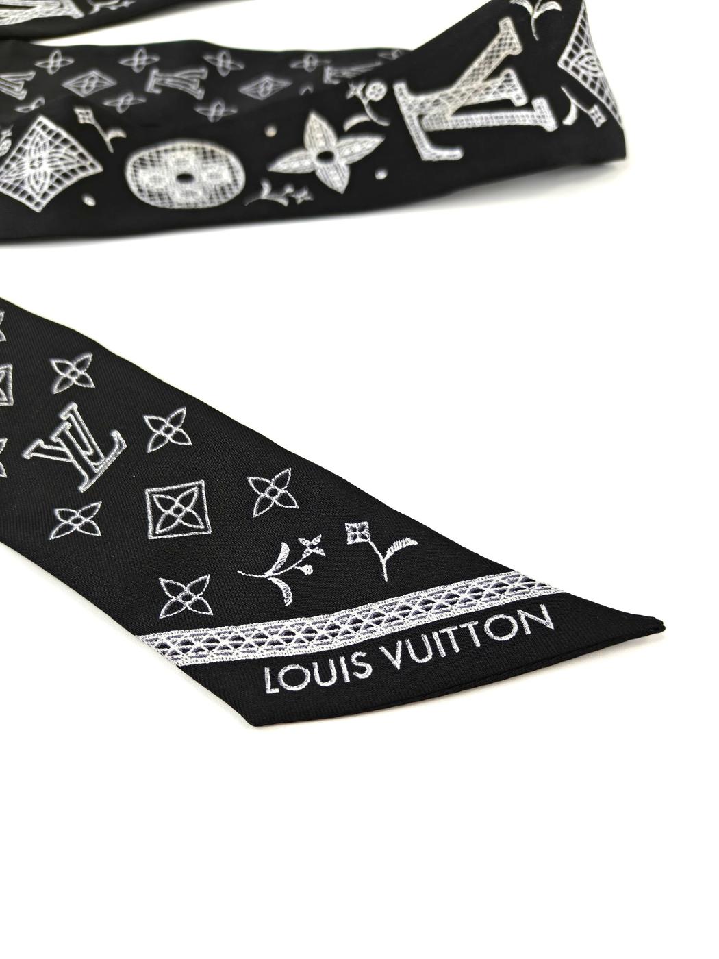 Louis Vuitton ルイヴィトン バンドーBB シルク スカーフ ブラック 管理番号：11276