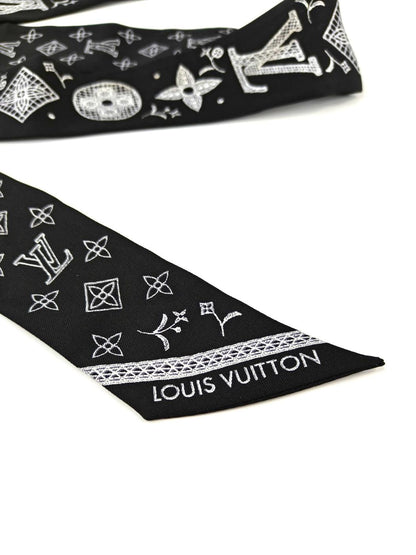 Louis Vuitton ルイヴィトン バンドーBB シルク スカーフ ブラック 管理番号：11276