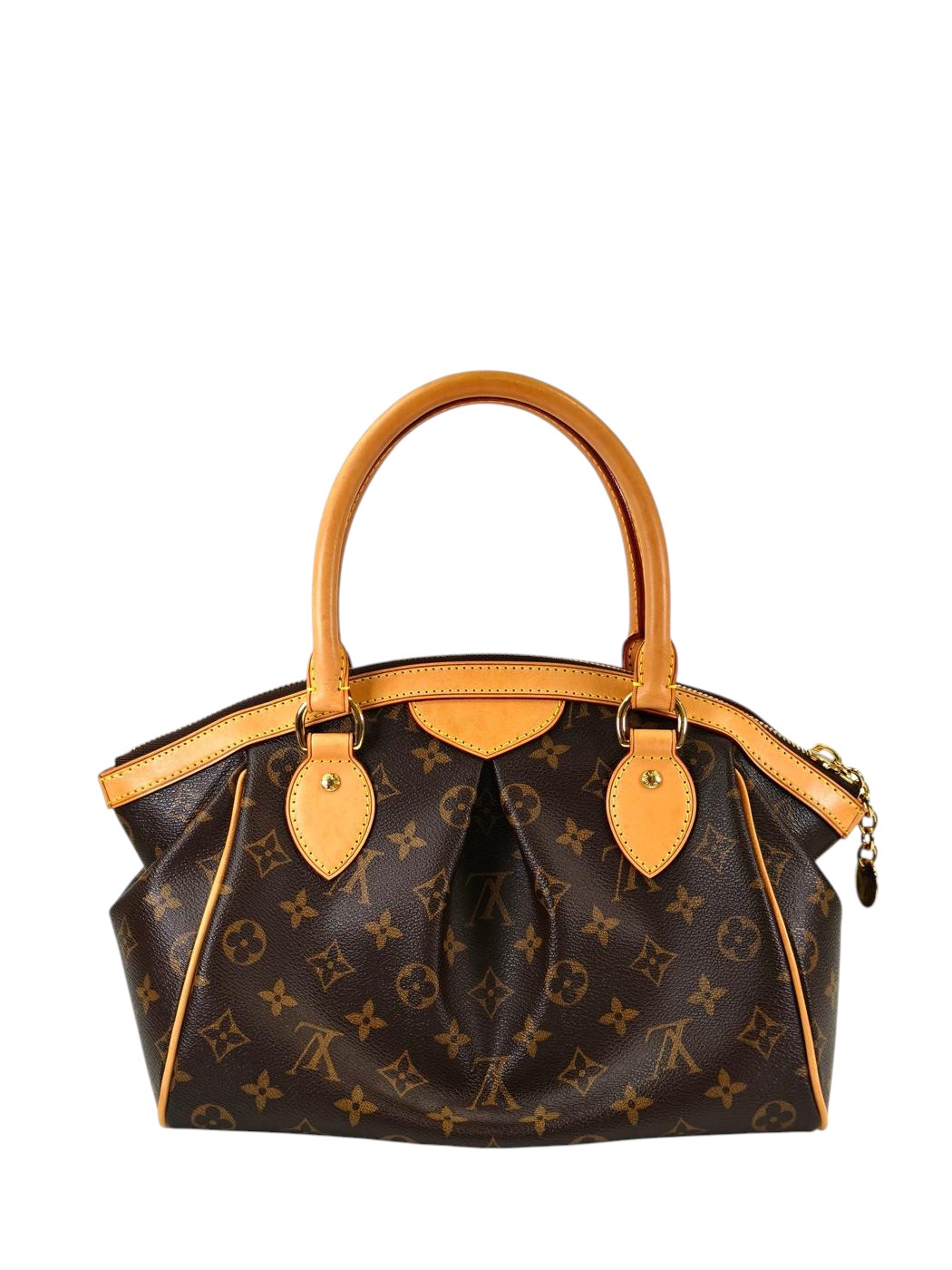Louis Vuitton ルイヴィトン モノグラム ティボリPM トートバッグ ブラウン 管理番号：11278