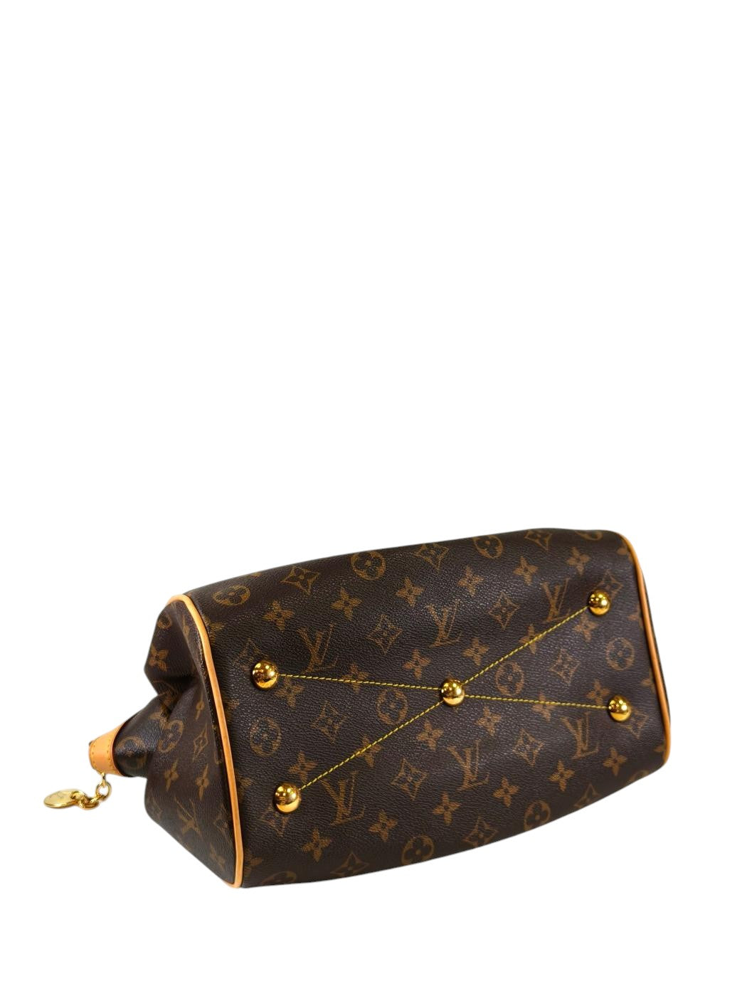 Louis Vuitton ルイヴィトン モノグラム ティボリPM トートバッグ ブラウン 管理番号：11278