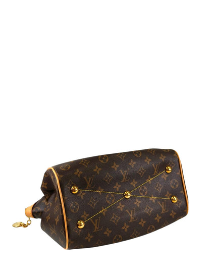 Louis Vuitton ルイヴィトン モノグラム ティボリPM トートバッグ ブラウン 管理番号：11278