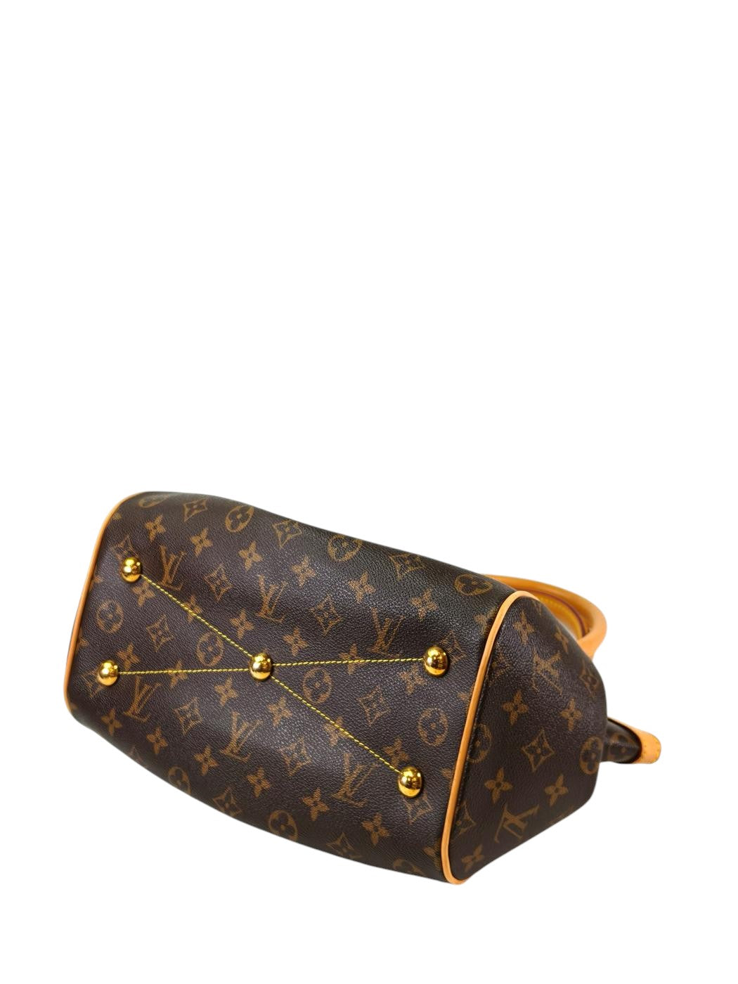 Louis Vuitton ルイヴィトン モノグラム ティボリPM トートバッグ ブラウン 管理番号：11278