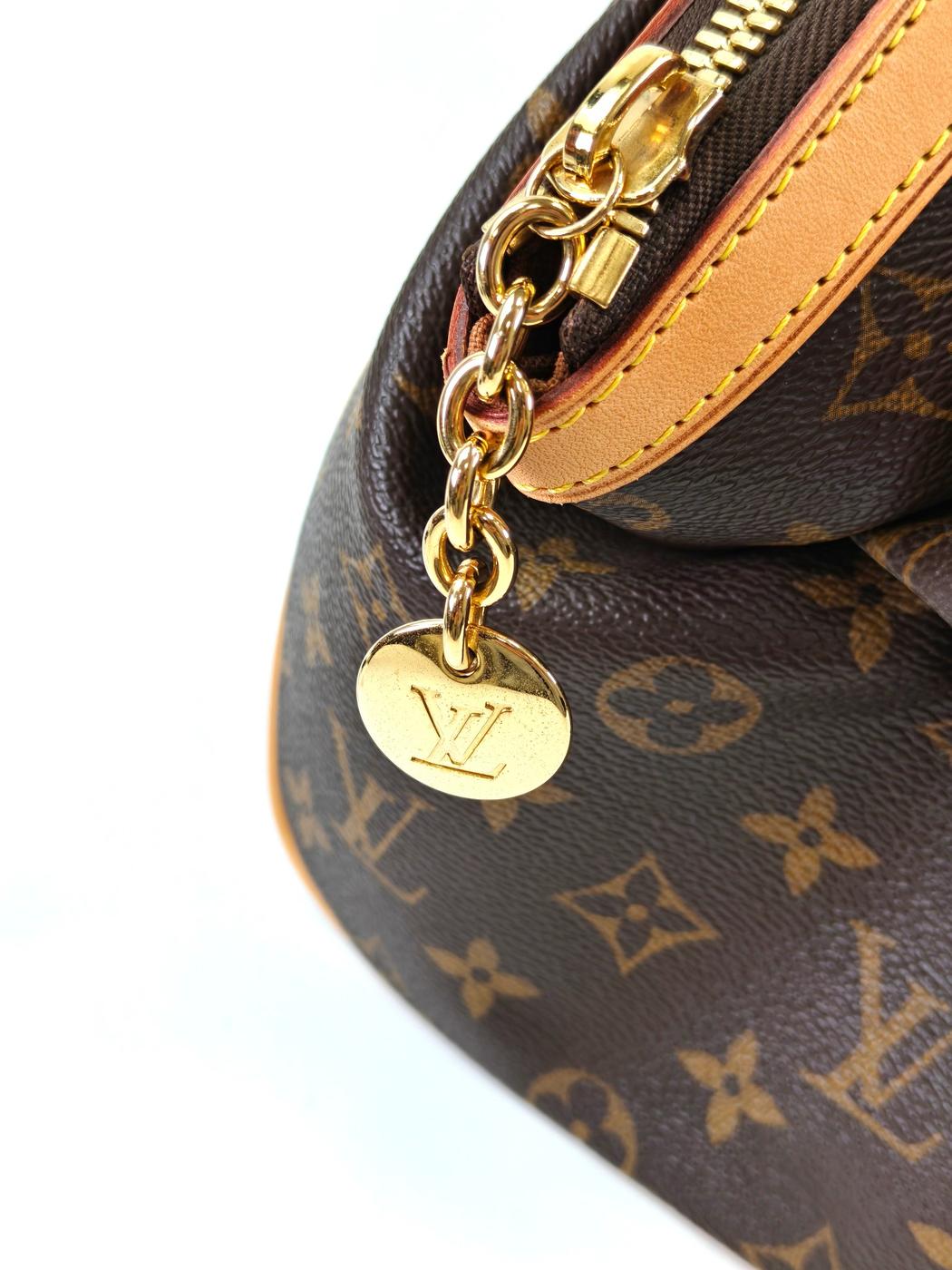 Louis Vuitton ルイヴィトン モノグラム ティボリPM トートバッグ ブラウン 管理番号：11278